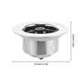 thumbnail image 2 of Houderco Colador Y Tapón Para Fregadero De Cocina Material Duradero Color Plateado, 2 of 8
