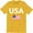 Gold, variant on United State Of America Patriotic American Flag Political Men's T-Shirt