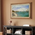 thumbnail image 4 of IDEA4WALL Premium Frame Wall Art Regatta at Sainte-Adresse by Claude Monet Historic Cultural Illustrations Impressionism Scenic Fine Art Countryside Artwork for Home Decor - 26"x36" Natural, 4 of 5