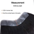 thumbnail image 3 of Hairline Toupee for Men V Shape Human Hair Forehead Hairline Transparent Thin Skin Hair Patch, 3 of 6