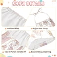 thumbnail image 6 of Girls' Jumpsuits Rompers Summer Casual Sleeveless Rompers With Pockets Spaghetti Strap Romper Delicate Butterflies and Flowers 5T, 6 of 7