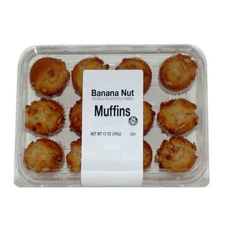 Banana Nut Mini Muffins, 12 oz, 12 Count