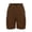 Coffee, variant on CUSTG Wide Leg Pants For Women Cargo Elastic High Waisted Shorts Straight Leg Pocket Outdoor Hiking Loose Comfortable Summer Travel Relaxed Daily Home Wear Trousers