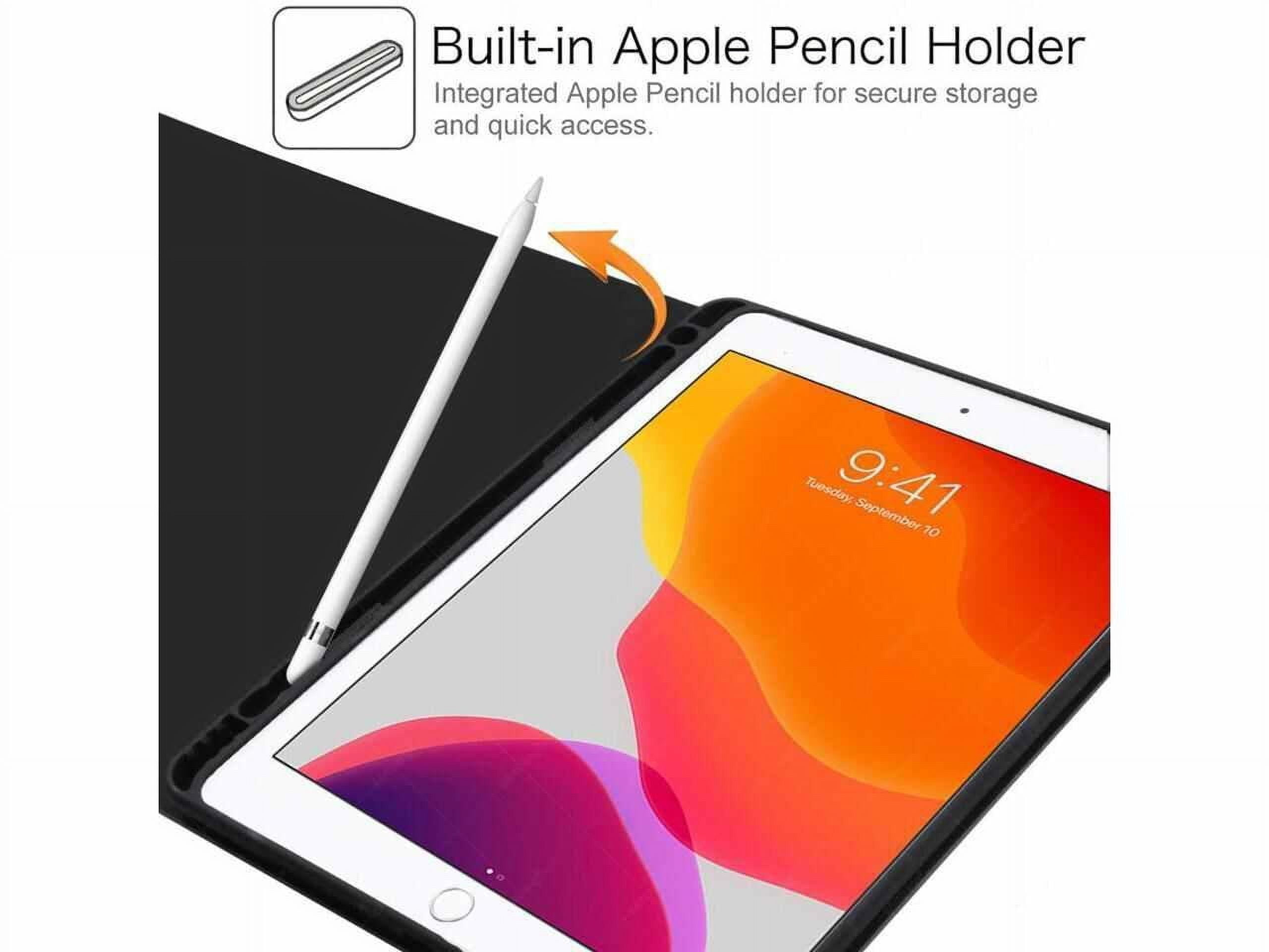Bluetooth Keyboard Case with Trackpad for iPad Pro 12.9 inch 2017 2015 (Old Model, 2nd & 1st Generation) Removable Wireless Keyboard with Leather Cover / Pencil Holder