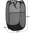 thumbnail image 5 of Cesto para la colada plegable, cesta de almacenamiento para la colada, cubo, almacenamiento redondo, Compatible con organizador del hogar, habitación de los niños, negro, 5 of 5