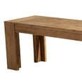 thumbnail image 3 of Alpine Furniture Seashore Wood Dining Bench in Antique Natural (Brown), 3 of 6