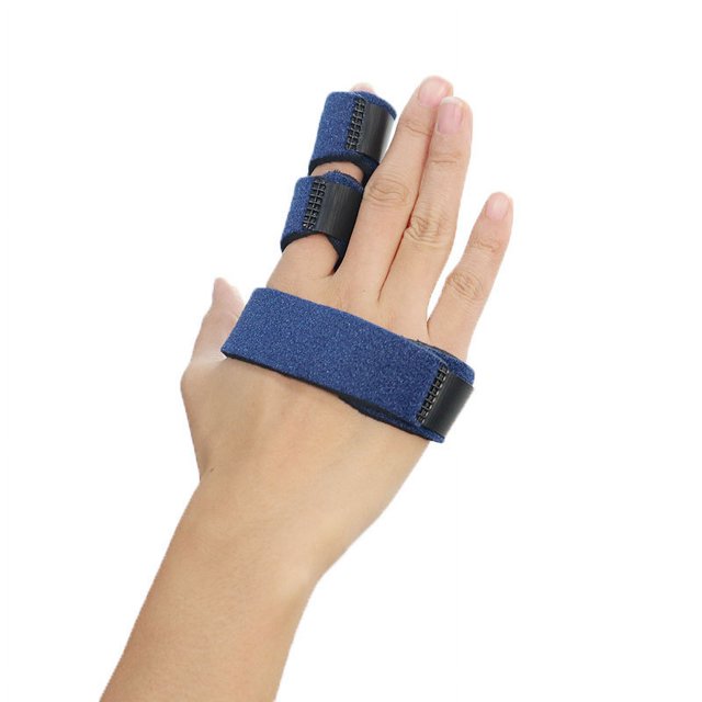 Cinturón de fijación de dedos, placa de aluminio, soporte de férula, cinturón de fijación, dedo medio, funda protectora para dedo anular, se puede utilizar para la generación de cabello