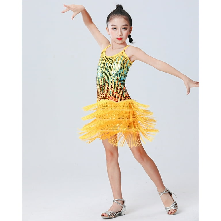 Latin tassel dress hot sale