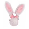 thumbnail image 4 of Conjunto disfraz Animal 3 uds diadema orejas de conejo cola de bola de felpa Rosa claro, 4 of 7