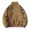 thumbnail image 5 of Mifsaly Mens Warm Bomber Jackets Sherpa Lined Zip Up Utility Jacket Winter Daily Going Out Street Western Style Casual Outfits with Pockets, 5 of 8