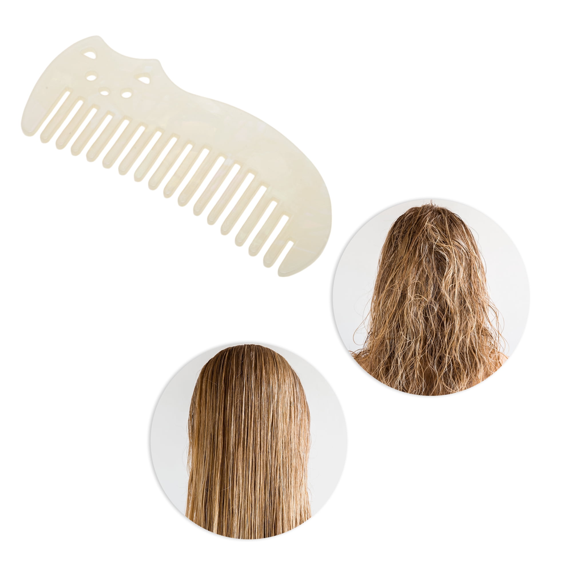 Unique Bargains 1 Pc Cute Cat Marble Hair Comb suitable for Making hair Smooth Colorful