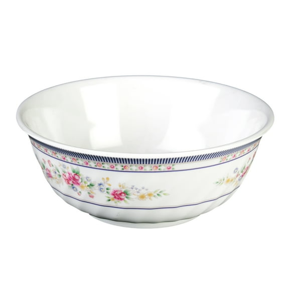 Excellante Rose Melamine Dinnerware Collection 21 oz., 6" Swirl Bowl, Comes in Dozen