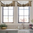 thumbnail image 3 of LALILO Kitchen Curtain Valance Castle Castle Castle Rod Pocket Window Curtain 52"x 18" Set of 2, 3 of 7
