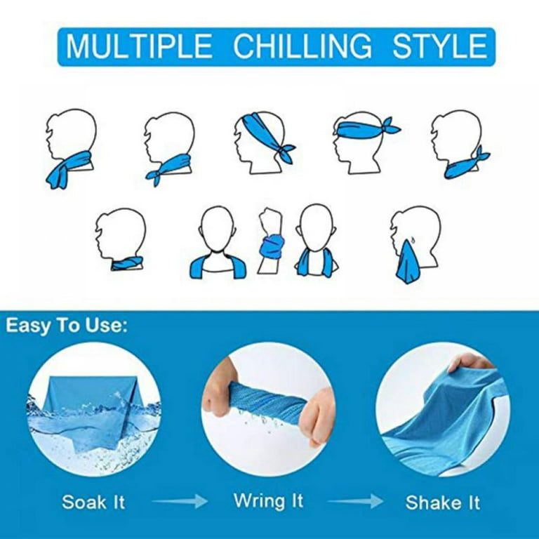 Cooling Towels for Neck and Face Rags, Sports Cooling Towels for Hot  Weather, Athletes Cooling Towel, Cool Towel for Instant Cooling Relief Cool