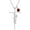 01-January, variant on Sister Cross Necklace with Birthstone 925 Sterling Silver Birth Stone Sister Initial Pendant Necklace Cross Birthstone Jewelry Gifts for Women