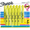 Yellow, variant on Sharpie Tank Highlighters, Assorted, Chisel Tip, 12 Count