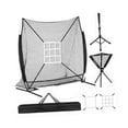 thumbnail image 3 of Almencla Baseball Net 7x7 ft Training Aid with Batting Tee, Carry Bag and Strike Zone, 3 of 8