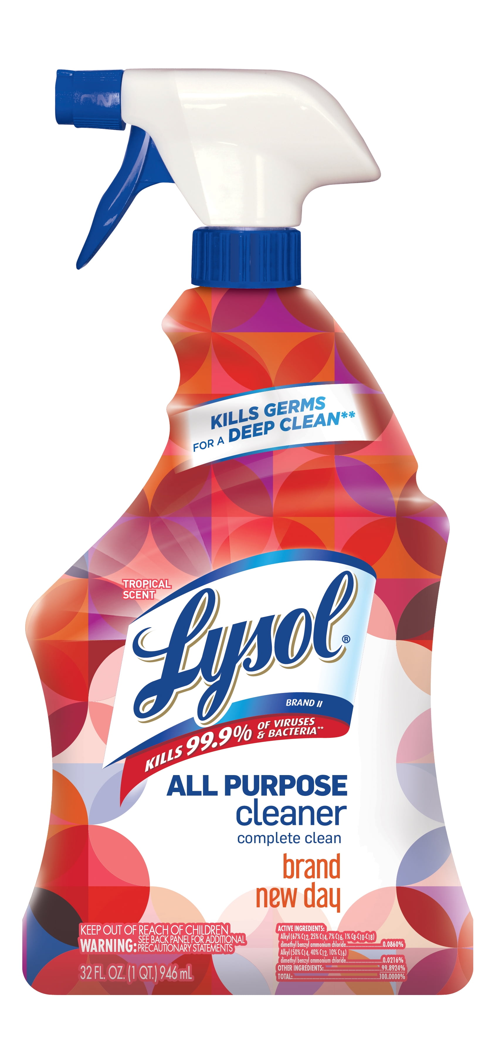 Lysol Tropical Scent Cleaning Bundle Disinfecting Wipes, Disinfectant