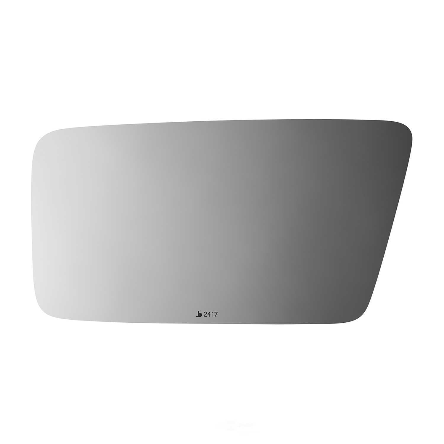 Burco Side View Mirror Replacement Glass - Clear Glass - 2417