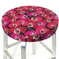 thumbnail image 3 of KLL Orchids Flowers Round Bar Chair Cushion Cover ,Bar Stool Protector with Elastic, Soft Washable, 3 of 6