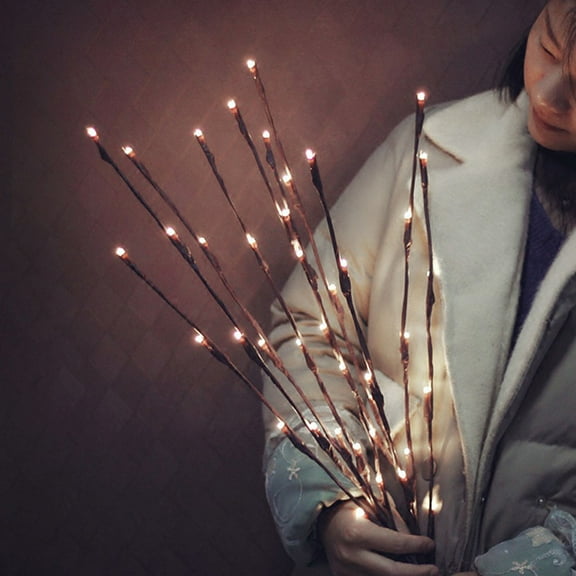 Worgeous 3 Pcs Artificial Tree Branch Lights Arrangement Branches Christmas Decor Twig It