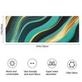 thumbnail image 3 of Teal Gold Marble Pattern Bathroom Rugs Mat,Non Slip Microfiber Bathroom Rug,Rubber Backing,Soft Bathroom Mats for Bathroom Floor,Tub and Shower,47x17in(120x43cm), 3 of 4