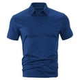 thumbnail image 6 of ZVNAΖH Men's Polo Shirts, Tactical Short Sleeve Golf Performance Shirts, Lightweight Pique Casual Collared T-Shirt, 6 of 6