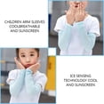 thumbnail image 3 of Kids UV Sun Protection Arm Sleeves Solid Color Cooling Arm Cover for 5-12 Years Old Boys Girls, 3 of 8