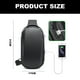 thumbnail image 2 of Bolso bandolera impermeable para hombre, bolso bandolera con puerto USB, bolso de hombro informal para hombre, 2 of 5