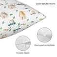 thumbnail image 3 of Wukai Cartoon House Premium Polyester Fleece Pillow Covers with Hidden Zipper Closure,Luxuriously Soft and Durable-24"x24", 3 of 7