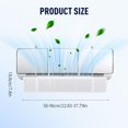 thumbnail image 7 of Retractable Air Conditioner Air Deflector, 3 In 1 Adjustable Air Conditioner Deflector, Universal Retractable Anti Direct Blowing helps Cooling/Heating Air Circulation, Wind Baffle and Direction, 7 of 7