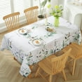 thumbnail image 2 of Spring Summer Tablecloth Rectangle 60 x 102 Inch Wild Eucalyptus Leaves Watercolor Floral Table Cloth, Washable Fabric Table Cover for Dining/Party/Banquet/Indoor/Outdoor, Green, 2 of 7