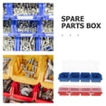 thumbnail image 3 of unbranded 2Pcs Storage Box With Lid Screws And Nails Organizer PP Blue For Workshop Garage, 3 of 6