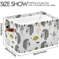 thumbnail image 4 of Coolnut Cute Hedgehog Mushroom Storage Bin for Toy Storage Basket Dirty Clothes Sundries Office Home Closet Organizer Shelf Cube Box Waterproof Laundry Basket Decor Gifts, 4 of 7