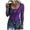 Purple, variant on WXLWZYWL Women's Long Sleeve Henley Shirts Button Down Scoop Neck Solid Color Blouses Basic Ribbed Knit Fall Basic Shirt Tunic Tops