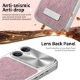 thumbnail image 3 of Case For Apple iPhone 17 6.3-inch, Compatible with MagSafe Water Ripple Electroplated Frame ShockProof Protective Car Mounted Magnetic Case,Pink,For iPhone 17, 3 of 6
