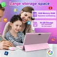 thumbnail image 3 of Tablets Android 14, 2 in 1 Tablet with Keyboard, 10 inch Tablets, 8GB+64GB+1TB,  WiFi,  PINK, 3 of 6