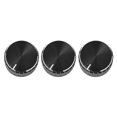 thumbnail image 1 of 3X Black Aluminum Volume Control Amplifier Knob Wheel, 1 of 4