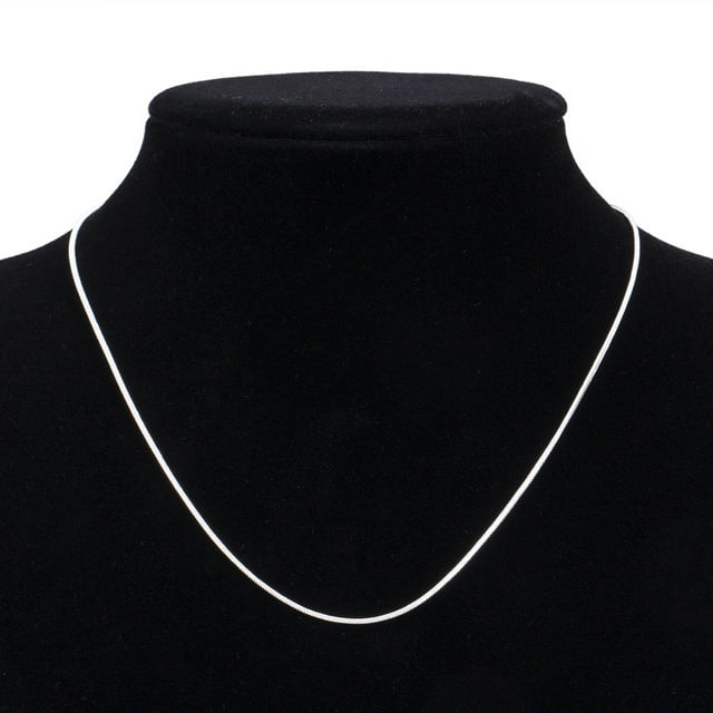 wholesale 925sterling solid Silver 1mm snake chain Necklace 16-30inch