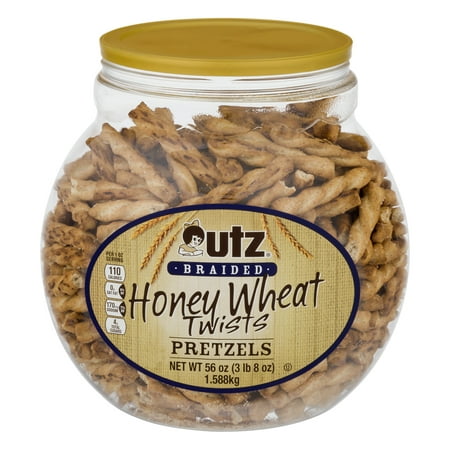 Utz Honey Wheat Pretzel Twists, 56 Oz. Canister