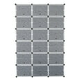 thumbnail image 2 of 12-Tier Portable Shoe Rack Organizer 36 Grids Tower Shelf Storage Cabinet Stand Expandable for Heels, Boots, Slippers, Black, 2 of 8