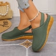 thumbnail image 4 of Fashion Clogs for Women Wedge Sandals with Ankle Strap Mesh Breathable Round Toe Slip On Shoes with Arch Support 40, 4 of 4