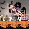 thumbnail image 5 of Mantel Desechable de Halloween KEWITY plástico impermeable 130x220cm Calabazas moradas, 5 of 5
