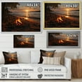 thumbnail image 4 of Designart "Bonfire on the Beach in a Photo I" Nautical & Beach Floater Framed Canvas Wall Art, 4 of 7