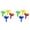 8pcs, variant on Popsicle Holders Ice Pop Holders, Drip-Free Reusable Ice Pop Holders with Sip Straw & Drip Tray, Popsicle Drip Collector, Ice Cream Holder Frozen Treat Stands, Available in Multicolor(4pcs,3.7x2.5")