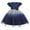 Blue, variant on QISIWOLE Toddler Girls Flowers Net Yarn Temperament Sequins Bowknot Birthday Party Gown Long Dresses Flash picks