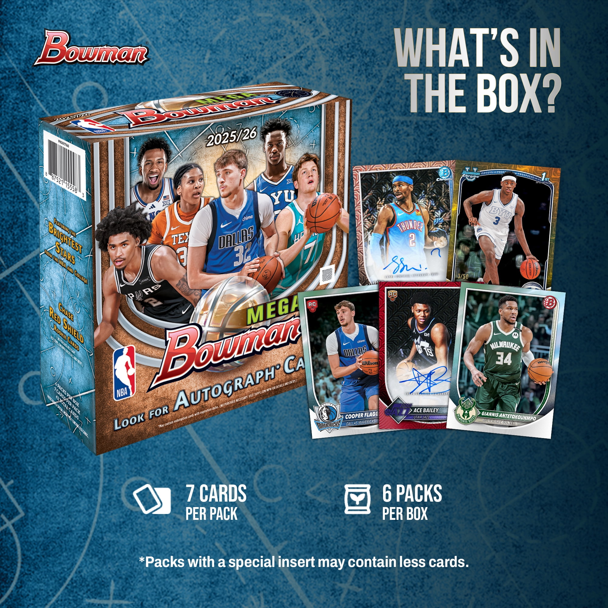 2025-26 Bowman Basketball - Factory Sealed - Mega Box