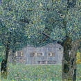 thumbnail image 2 of Klimt, Gustav 15x15 White Modern Wood Framed Museum Art Print Titled - Farmhouse in Upper Austria, 2 of 4