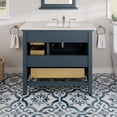 thumbnail image 7 of EVIVA Britney 36 Inch Transitional Ash Blue Bathroom Vanity with Carrara Quartz Countertop, 7 of 7