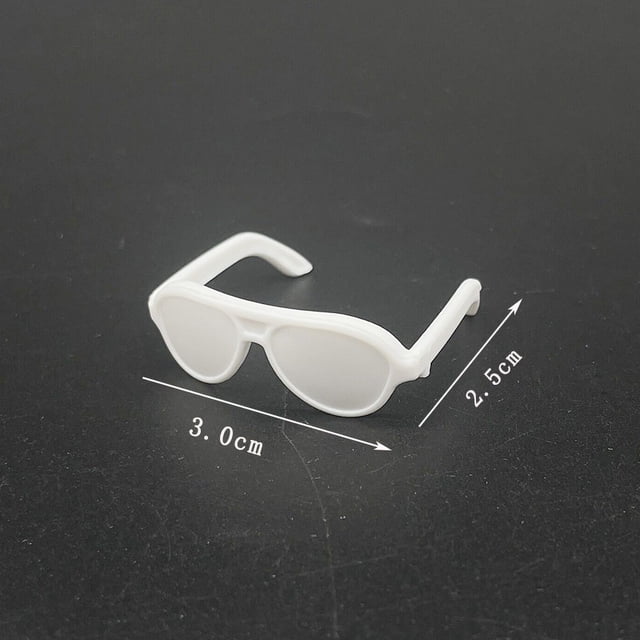 Gafas pequeñas para muñecas, accesorios de columpio a juego, marco de alambre de acero para gafas